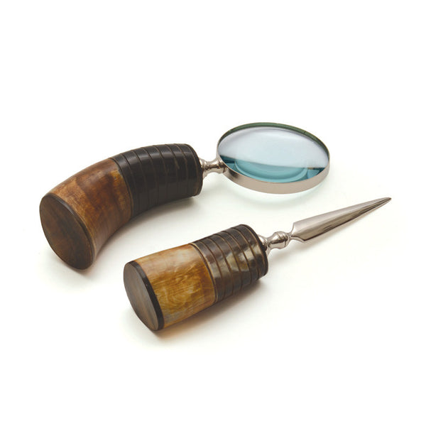 Ridge Horn Desk Set