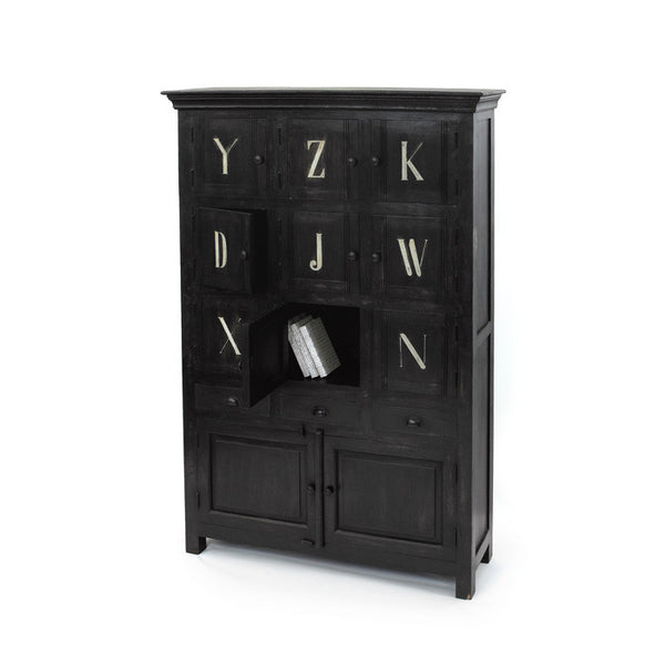 Alphabet Cabinet-Black