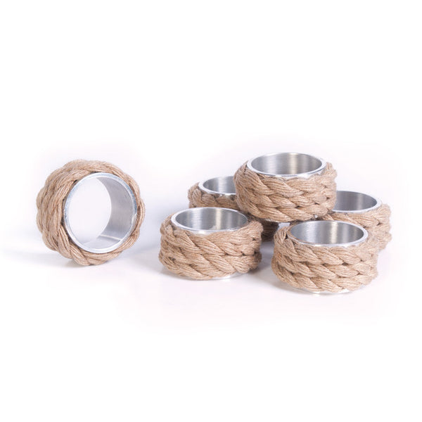 Set Of Six Coastal Napkin Rings