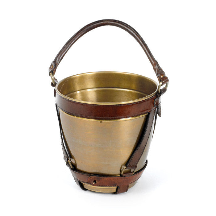 Leather Handle Champagne Bucket