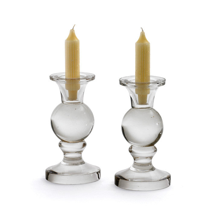 Pair Of Spherical Candleholders