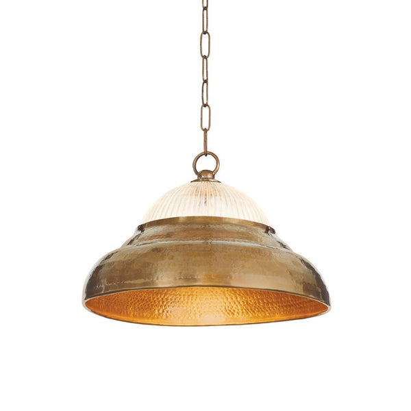 Brass & Glass Hanging Light