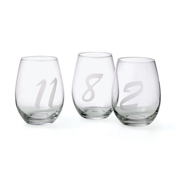 Set Of 12 Noir Wine Glasses