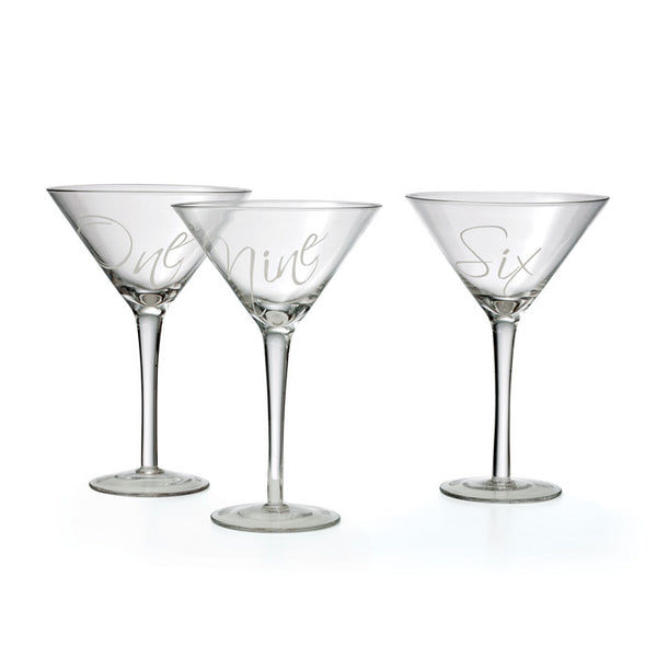 Set of 12 Martinez Martini Glasses