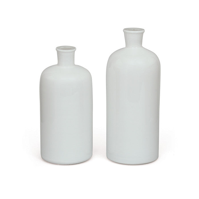 Set of Two Bianco Vases