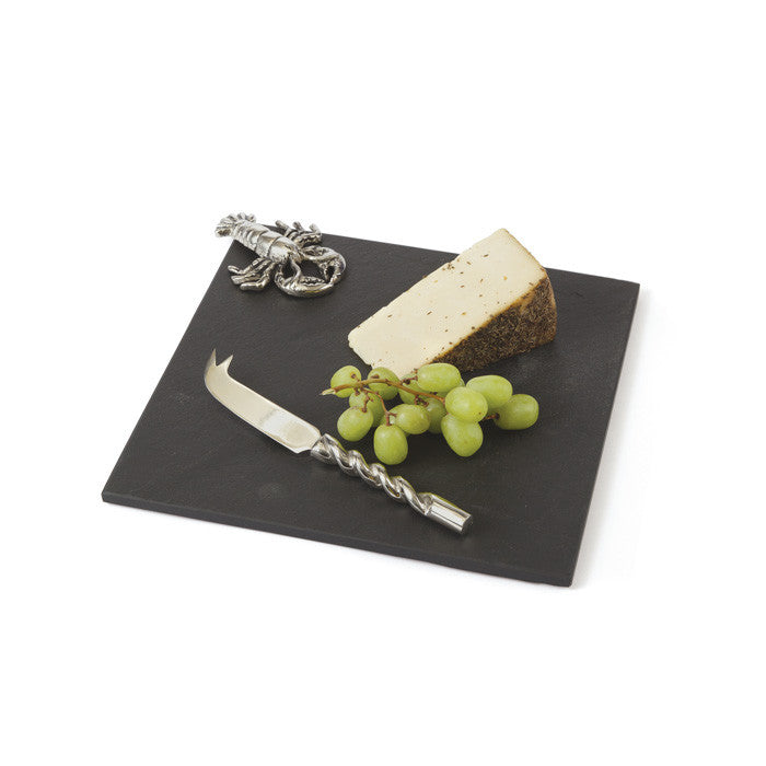 Scarlet Cheese Platter and Knife Set