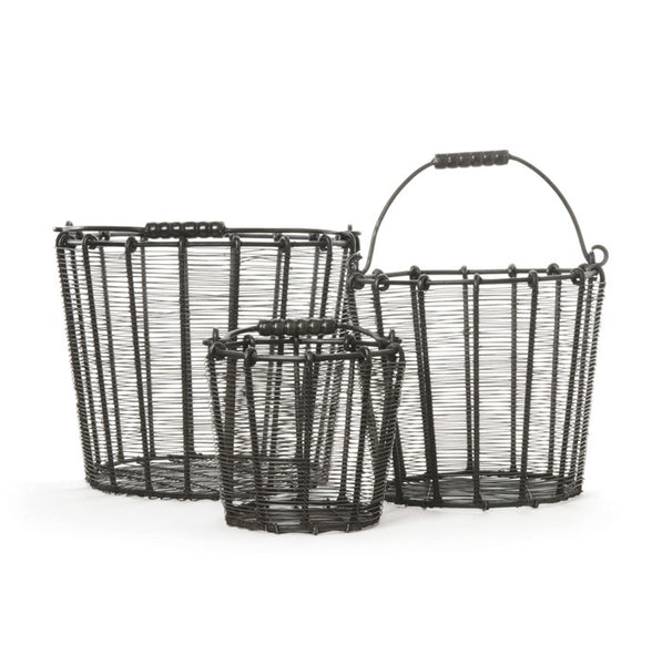 Set of Three Wire Baskets